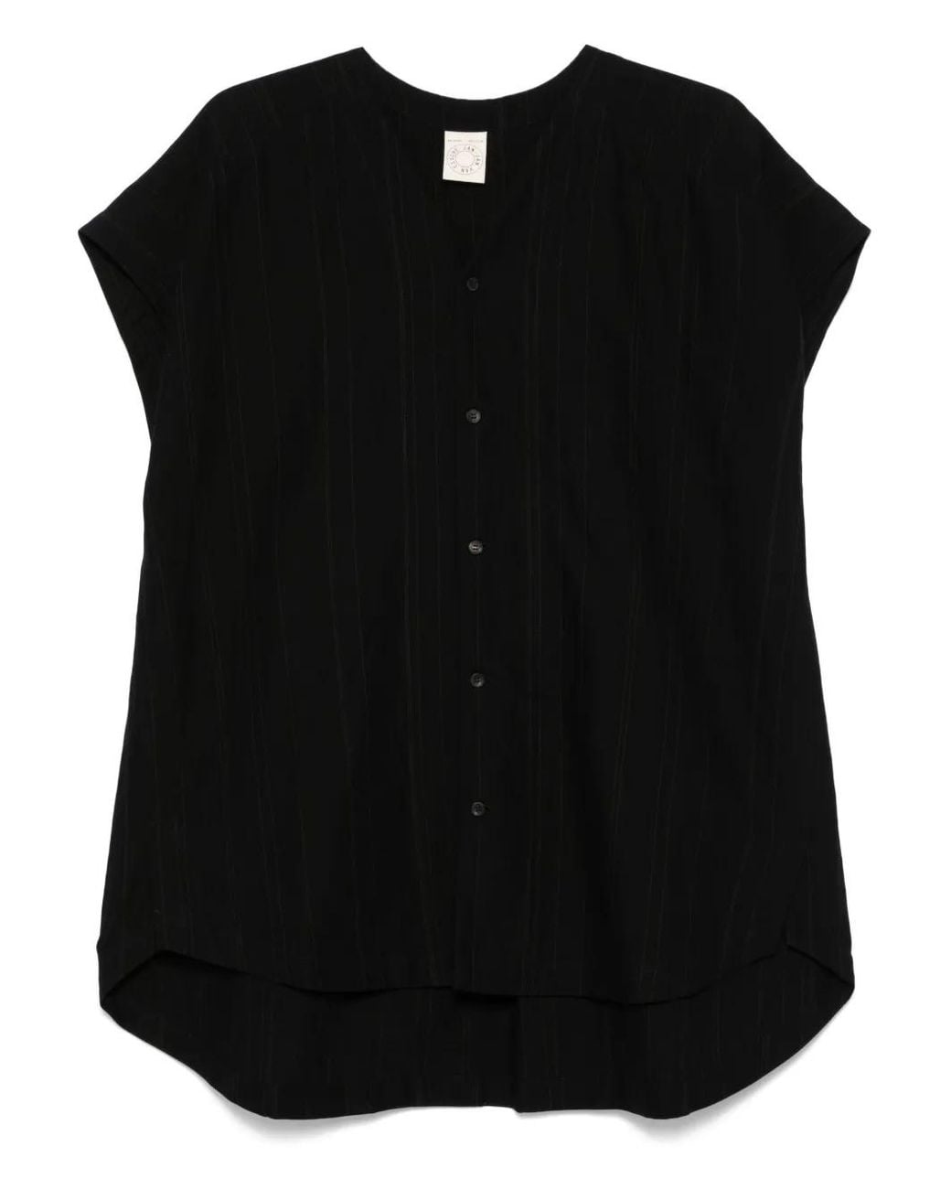 Jan Jan Van Essche Black V-Neck Shirt for men