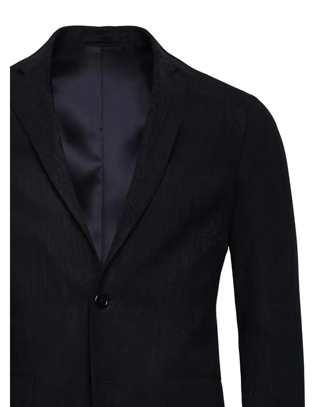 LOJA DAS MEIAS Blue Pocket Single-Button Jacket for men