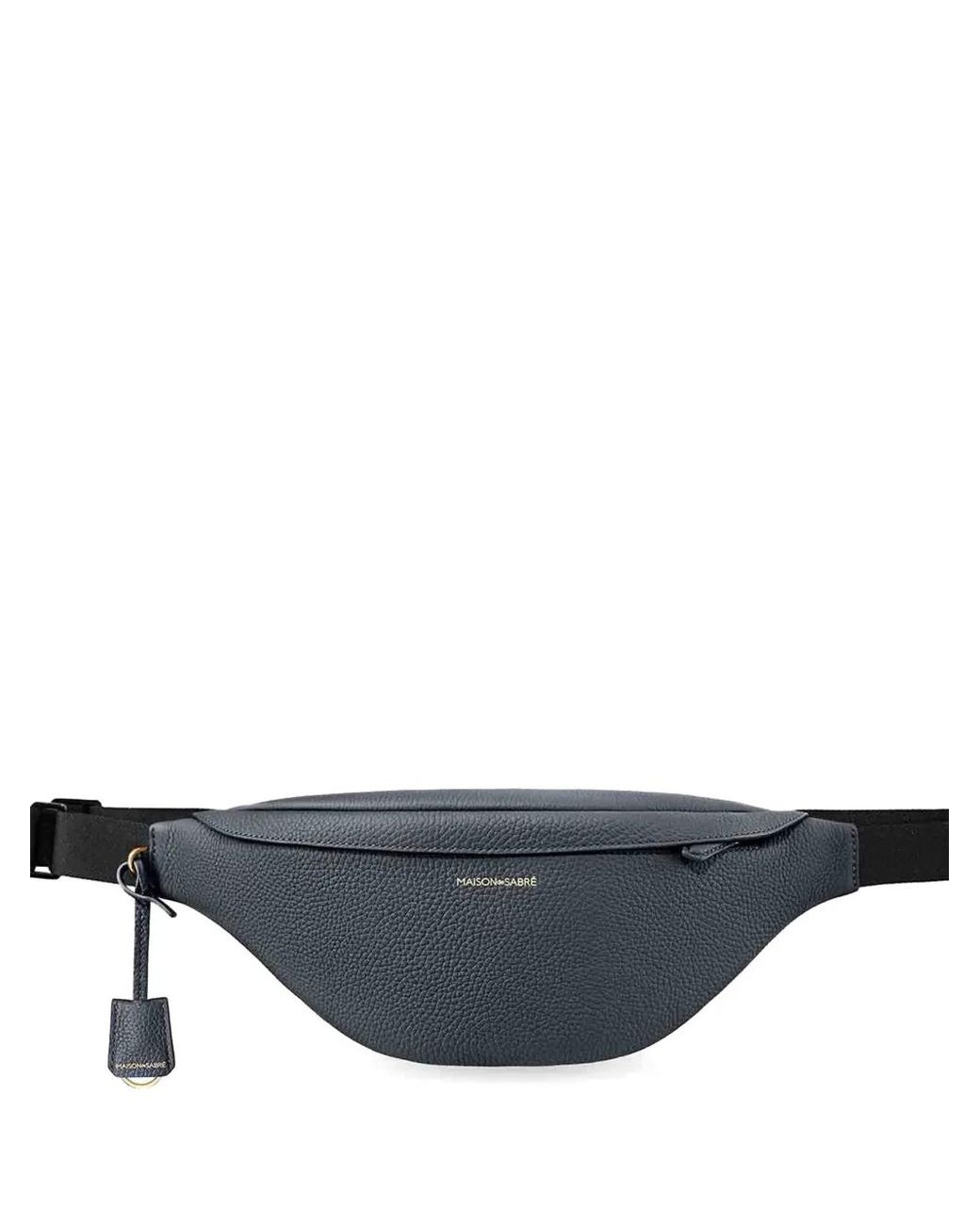 Maison De Sabre Gray The Sling Leather Belt Bag