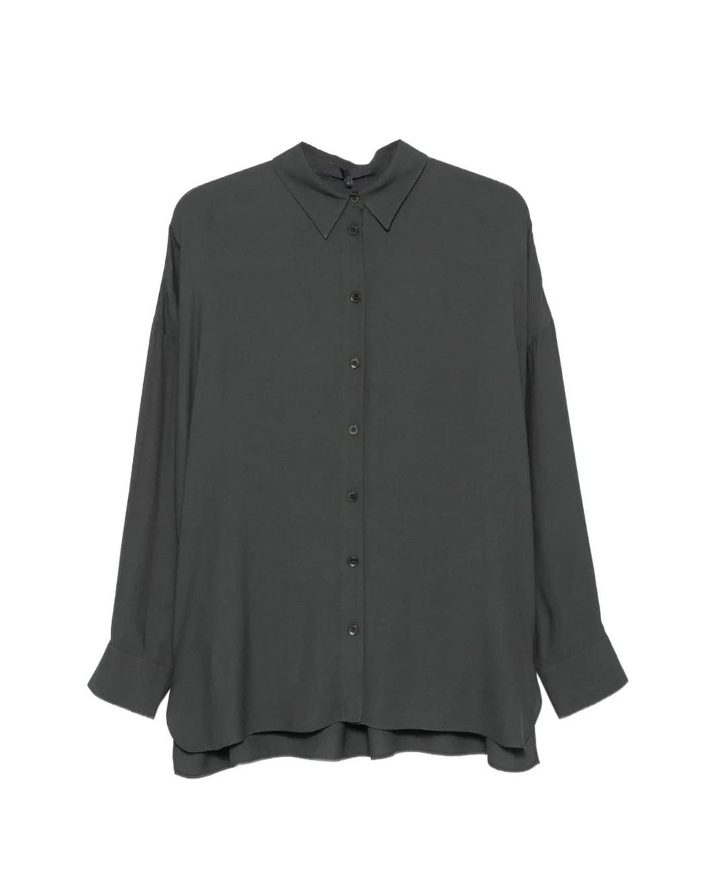 Tibi Overhemd Met Gewelfde Afwerking in het Gray