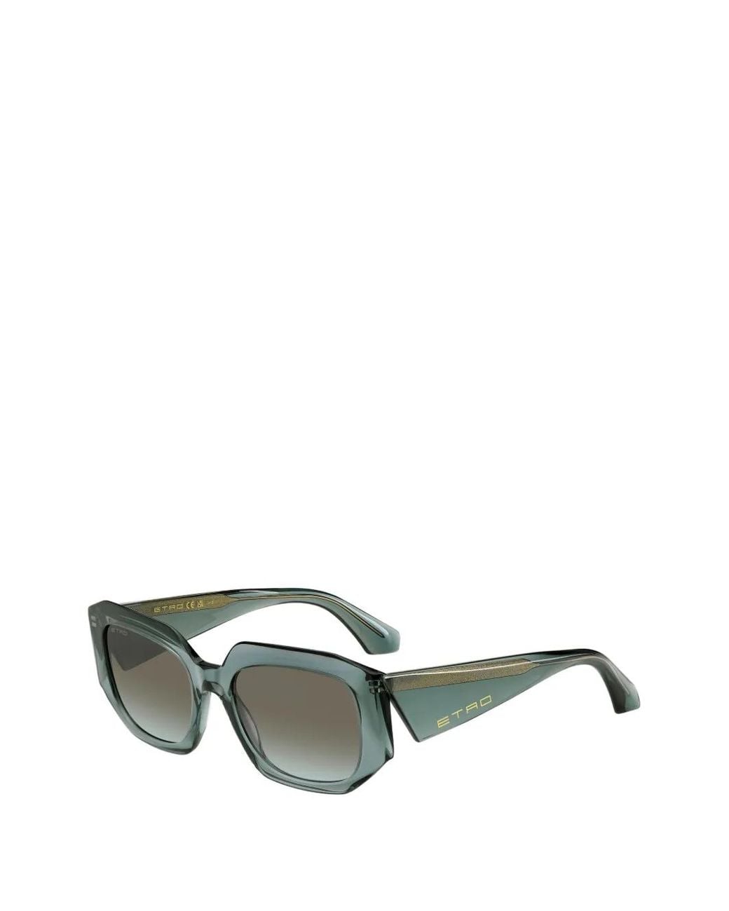 Etro Green Logo-Detail Sunglasses