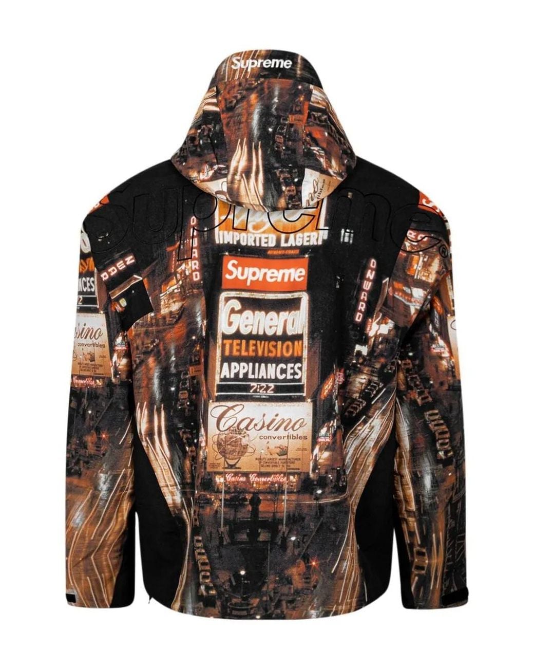 Supreme Black X The North Facetaped Seam Shell Jacket
