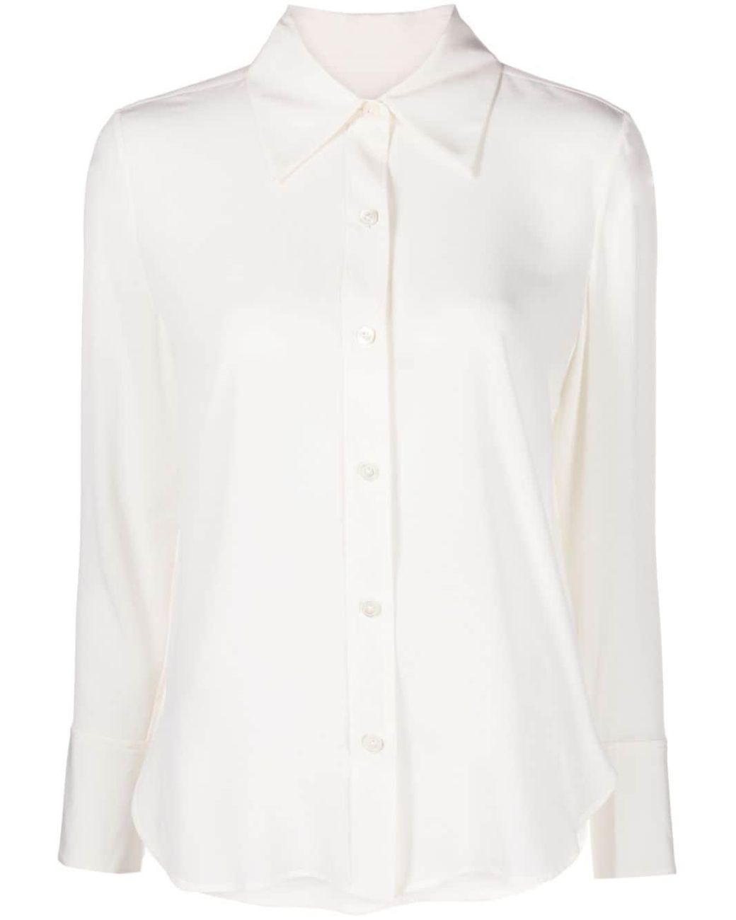 Equipment Leona Silk Shirt in White | Lyst