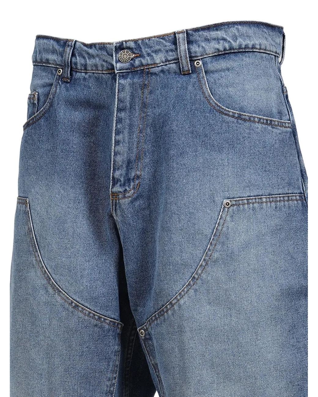 Rassvet (PACCBET) Blue Double-Knee Baggy Shorts for men