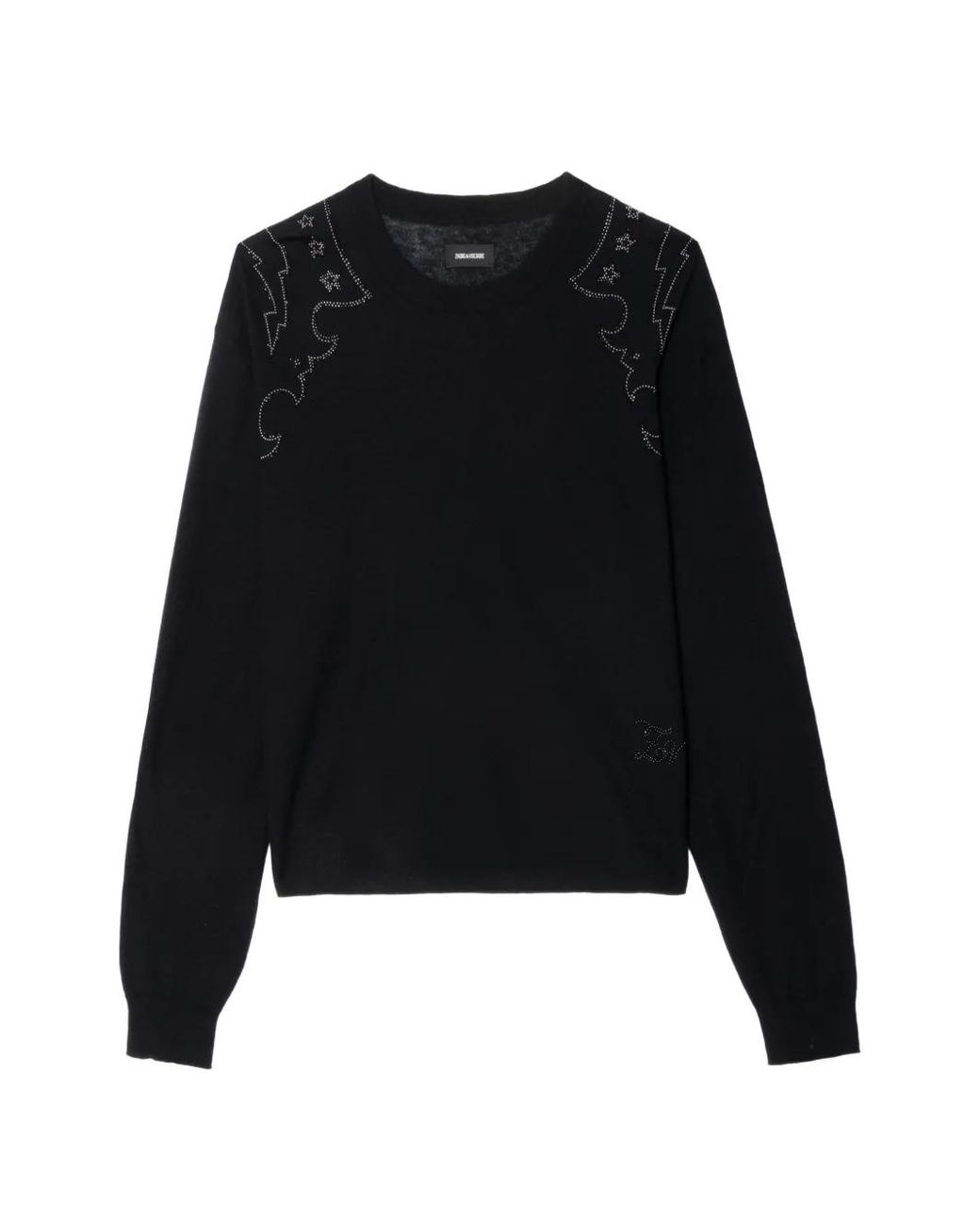 Zadig & Voltaire Black Swapy Cashmere Sweater