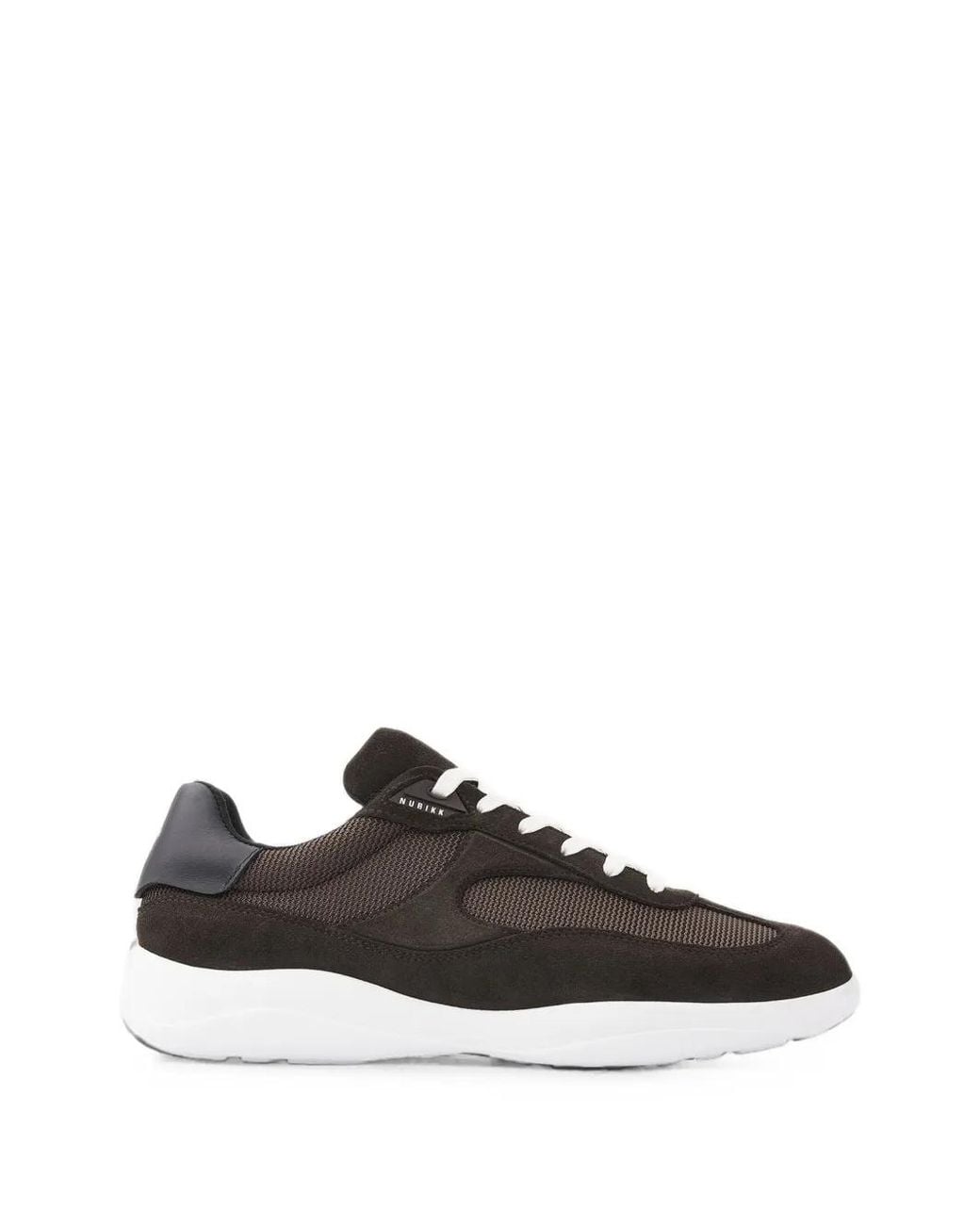 Nubikk Black Denzel Dane Mesh-Panels Low-Top Sneakers for men