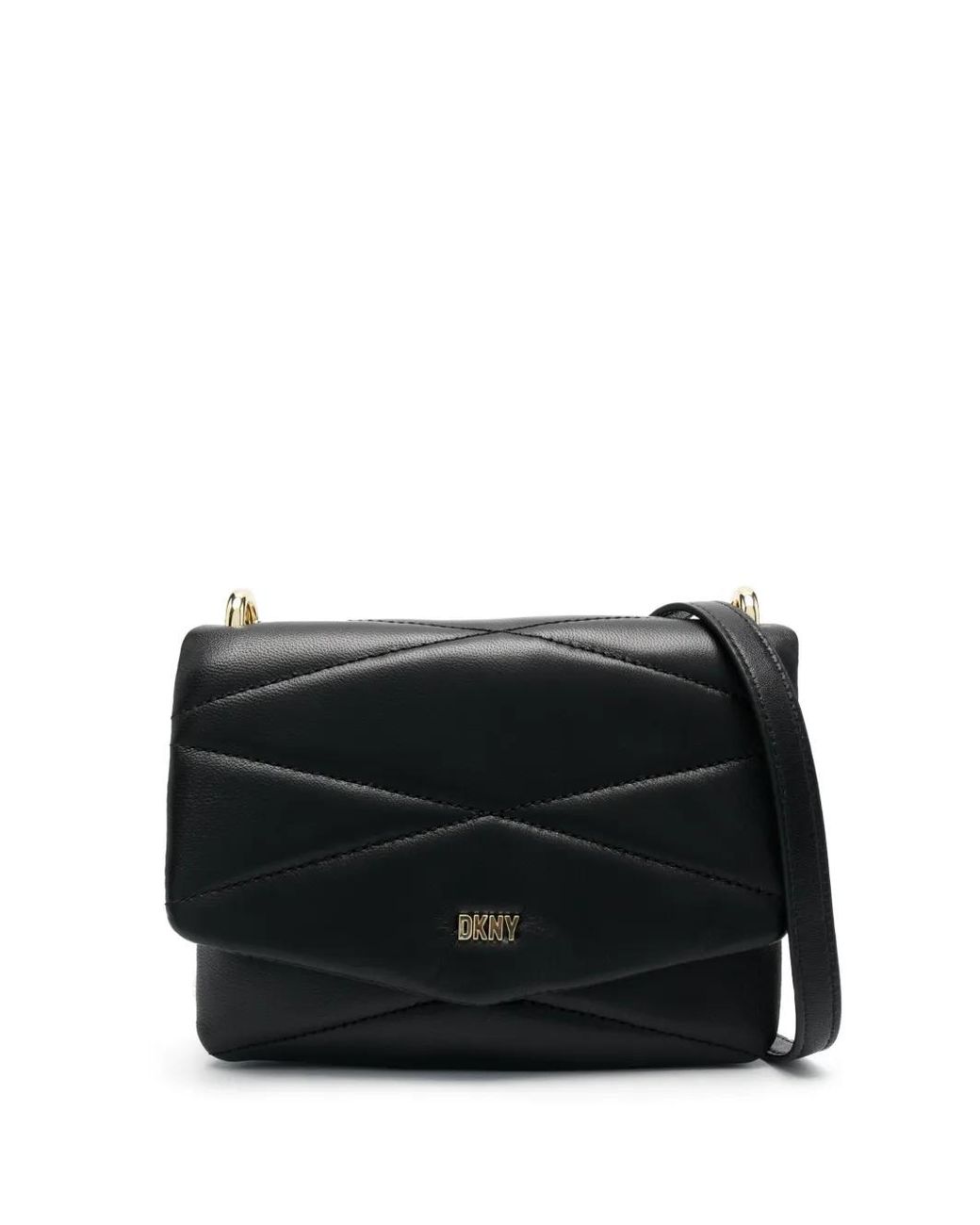 Borsa A Tracolla Trapuntata di DKNY in Black