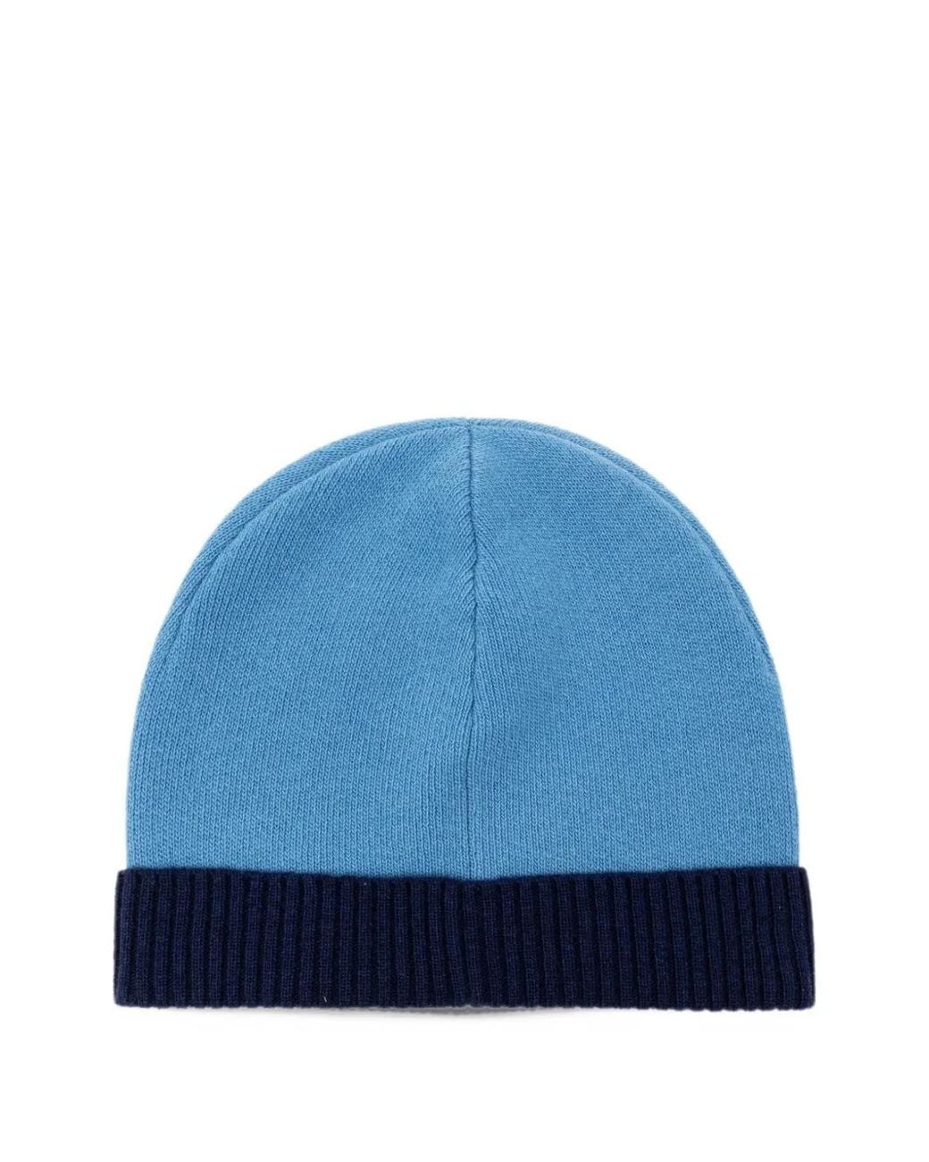 Versace Blue Wool & Cashmere Knit Beanie