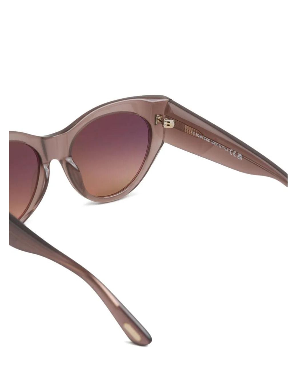 Tom Ford Brown Cat-Eye Sunglasses