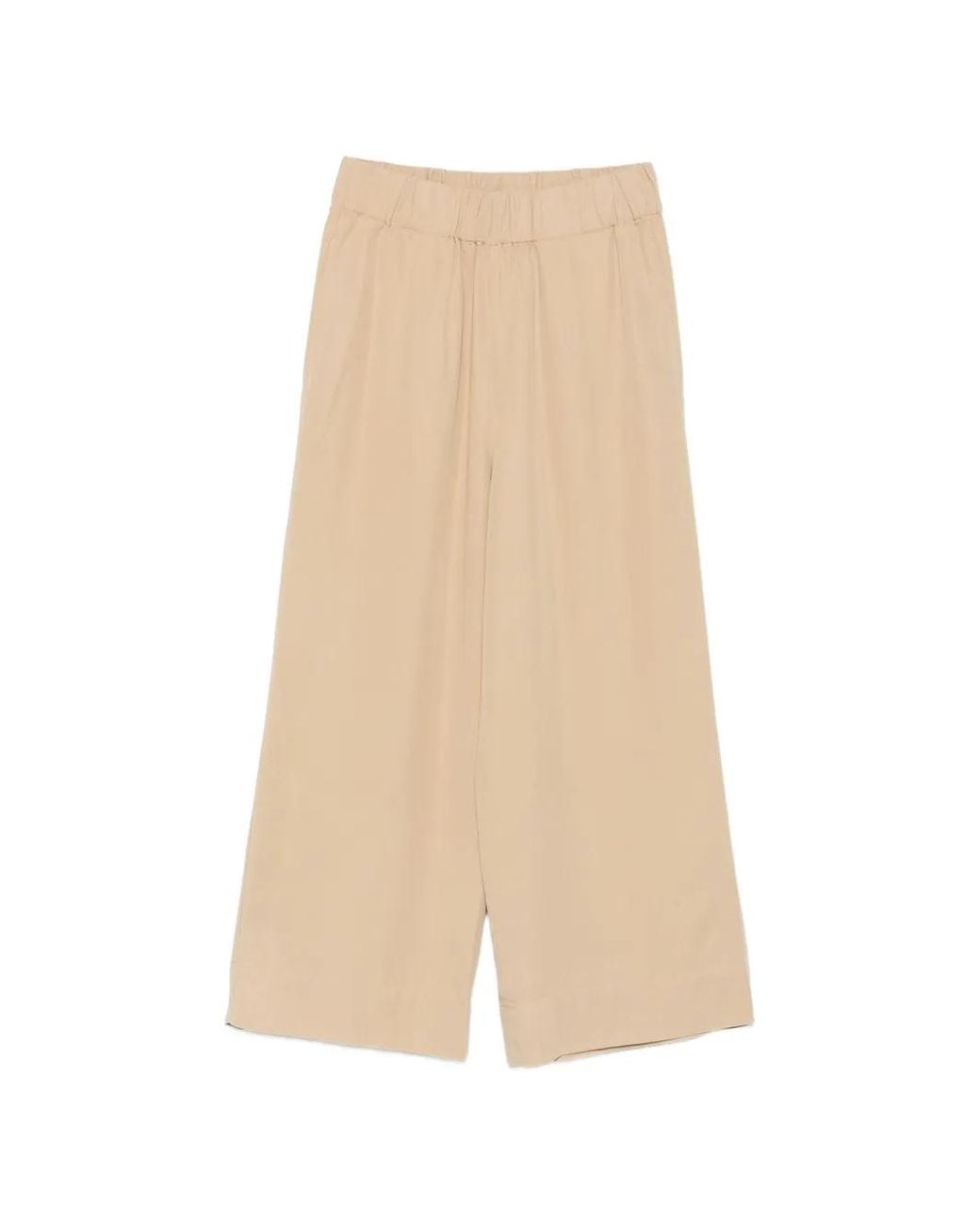 Marc O' Polo Natural Elasticated-Waistband Palazzo Pants