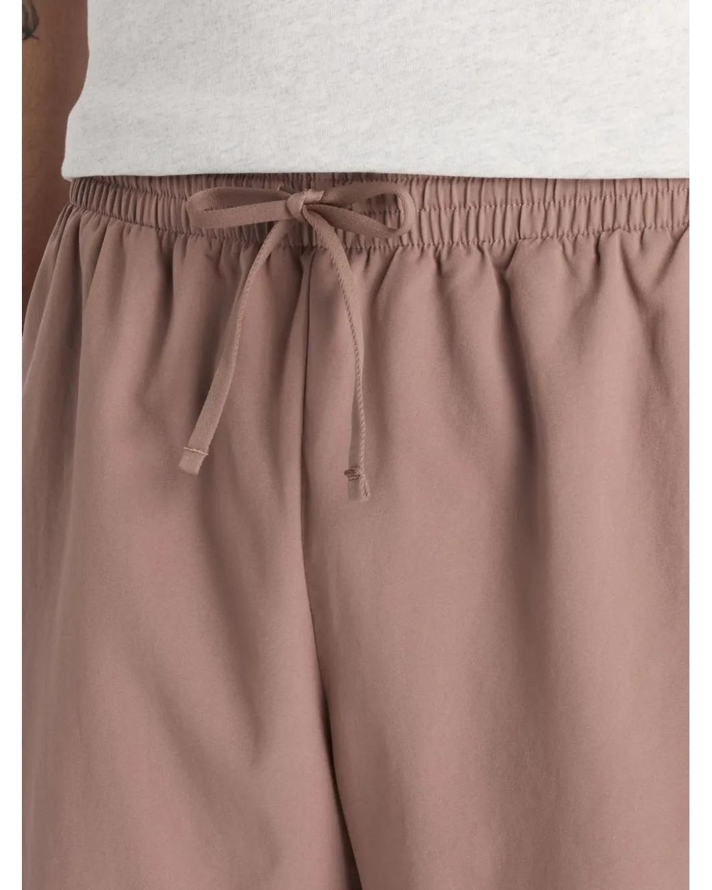 New Balance Pink Logo-Detail Shorts for men