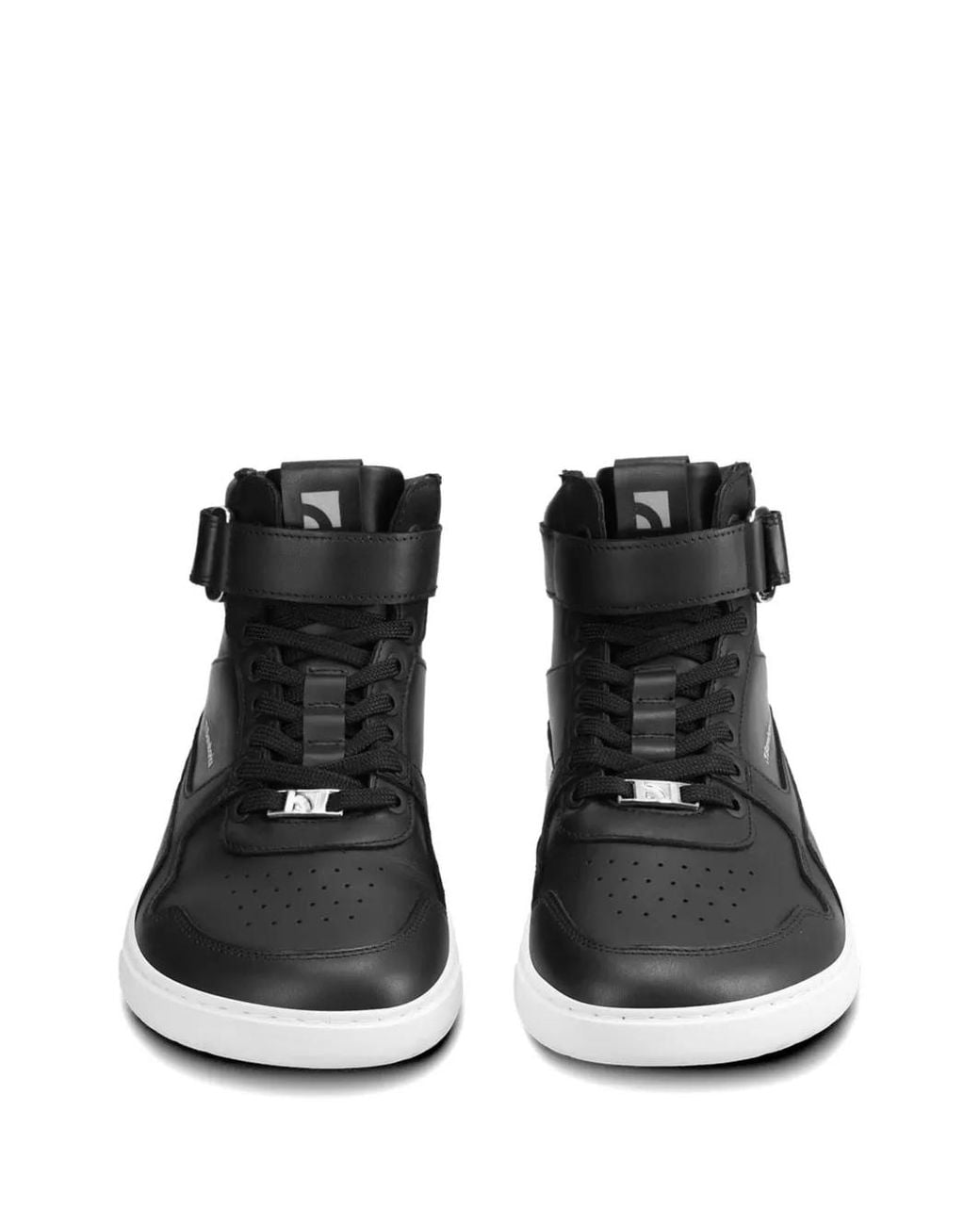 Barebarics Black Touch-Strap Lace-Up Sneakers