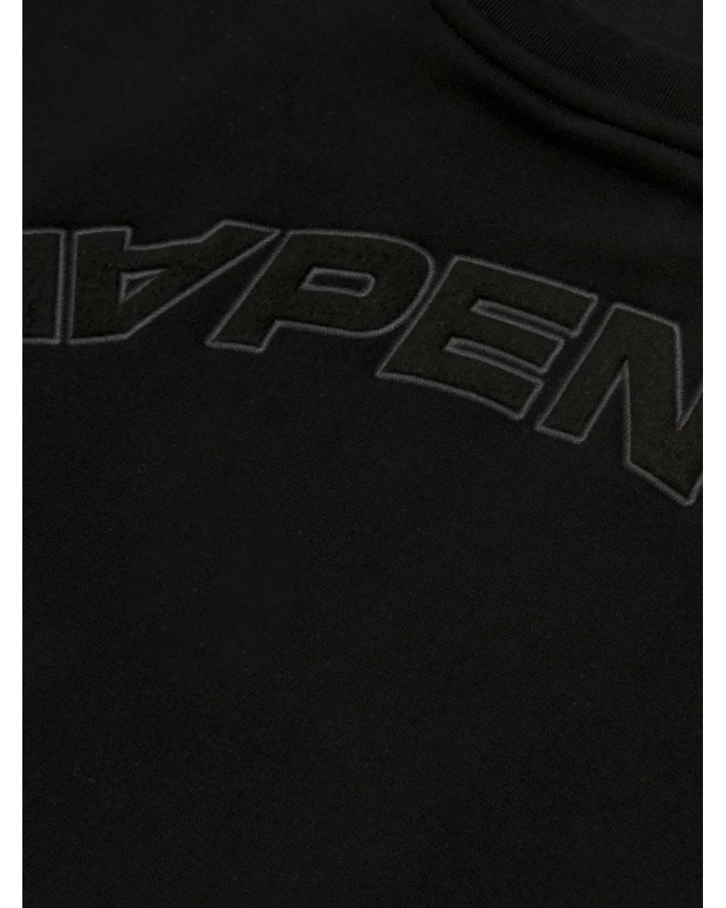 Aape By A Bathing Ape Black Logo-Patch Sweater for men