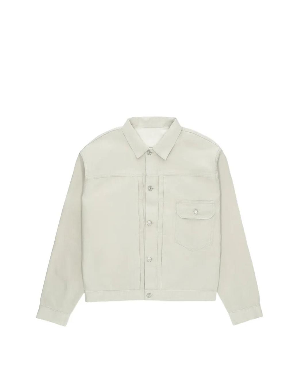 Fortela White Flap-Pocket Shirt Jacket for men