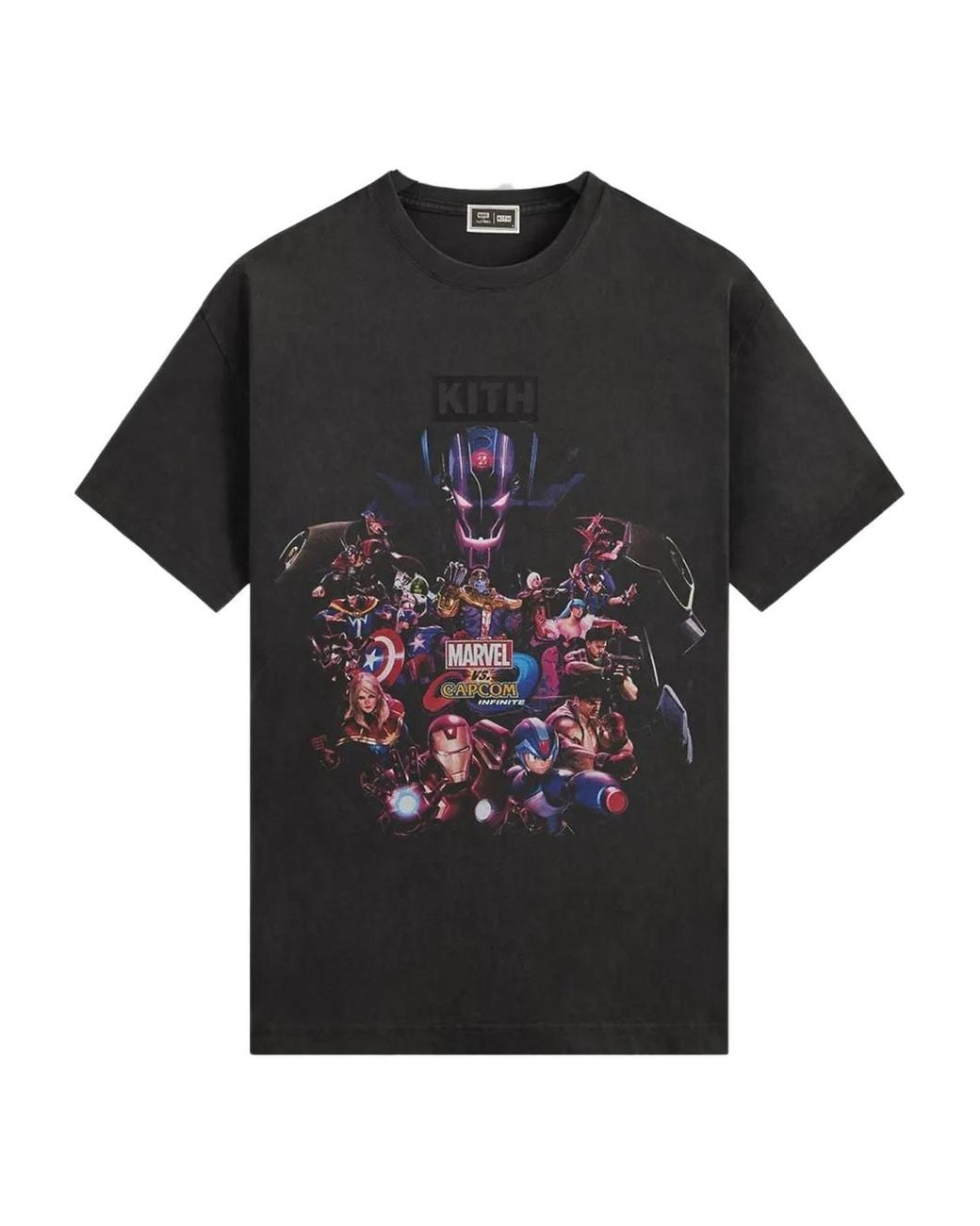 Kith Black Graphic-Print T-Shirt for men