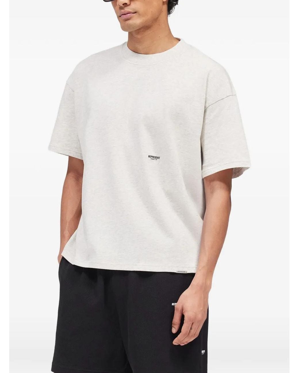 Represent White Micro Owners Club T-Shirt for men