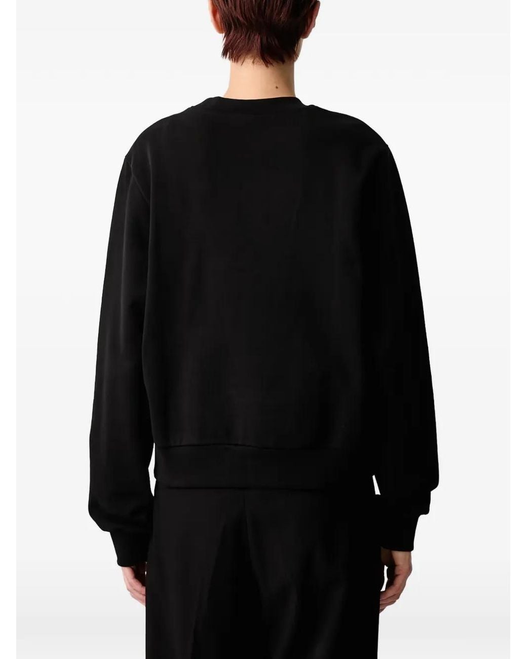 Lacoste Black Crew-Neck Sweatshirt