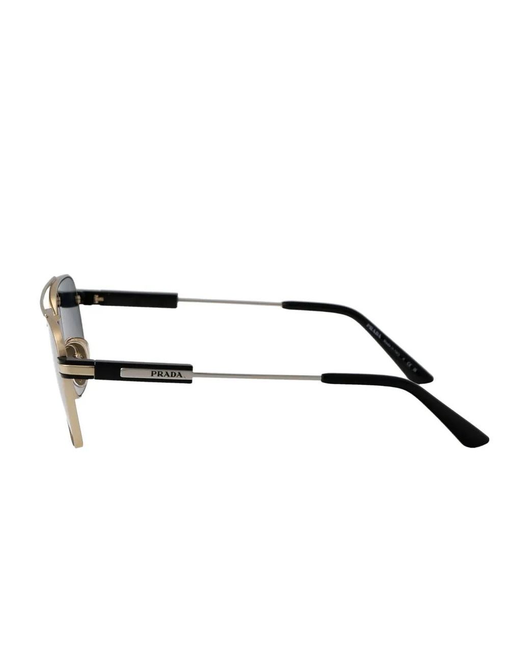 Prada Blue Square-Frame Sunglasses for men