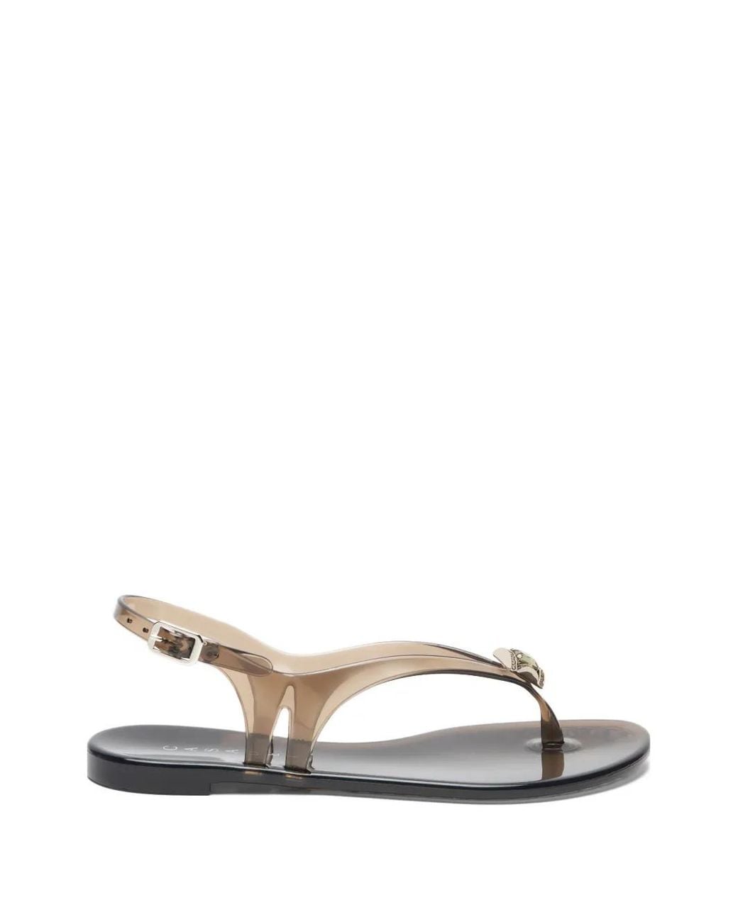 Casadei White Flache Jelly Sandalen