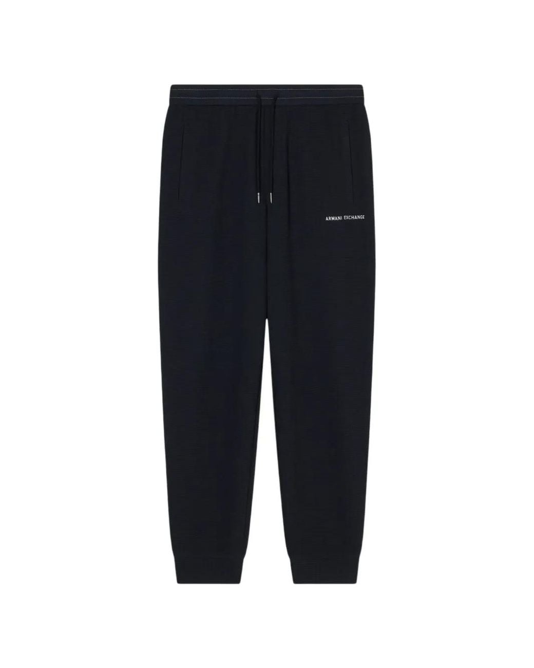 ARMANI EXCHANGE Black Drawstring-Fastening Track Pants for men
