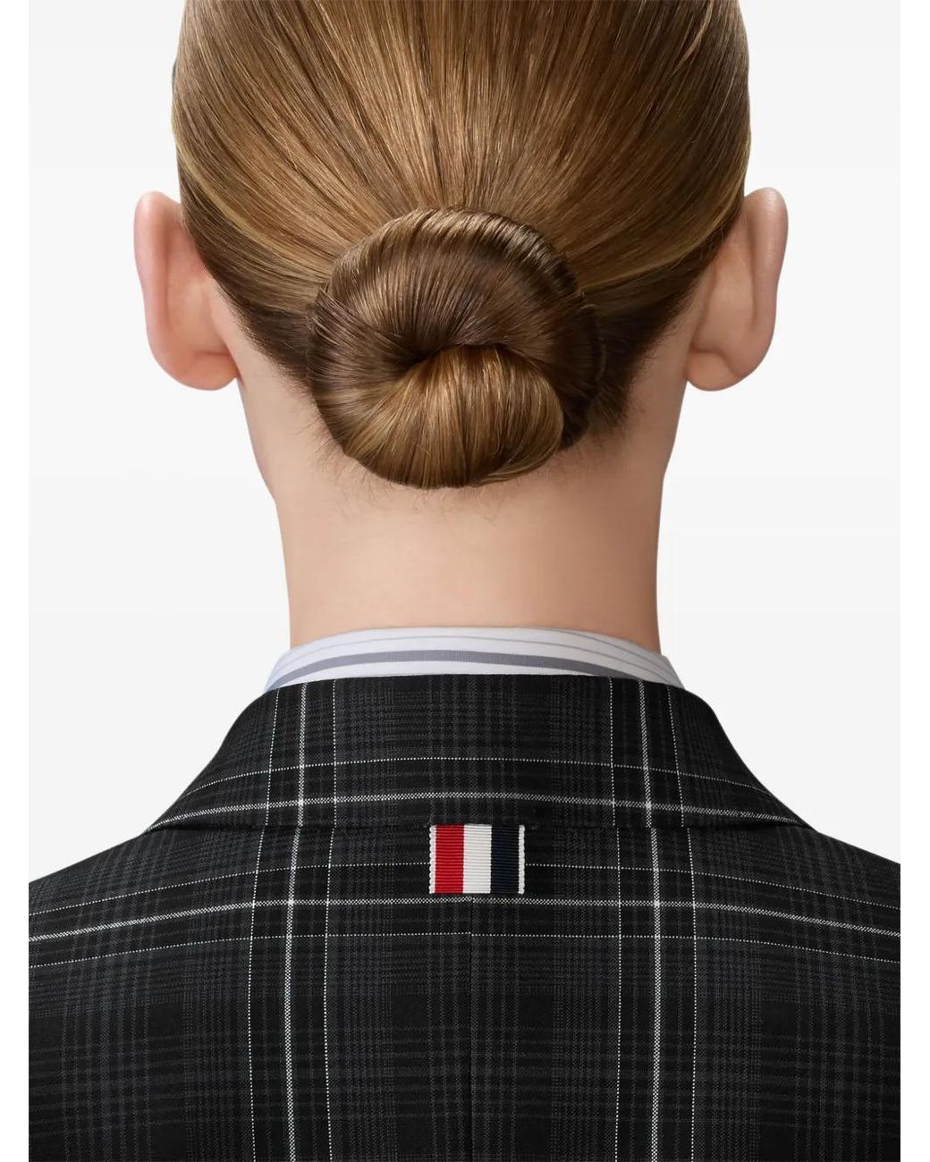 Thom Browne Black Windowpane Plaid Cool Wool Sportcoat