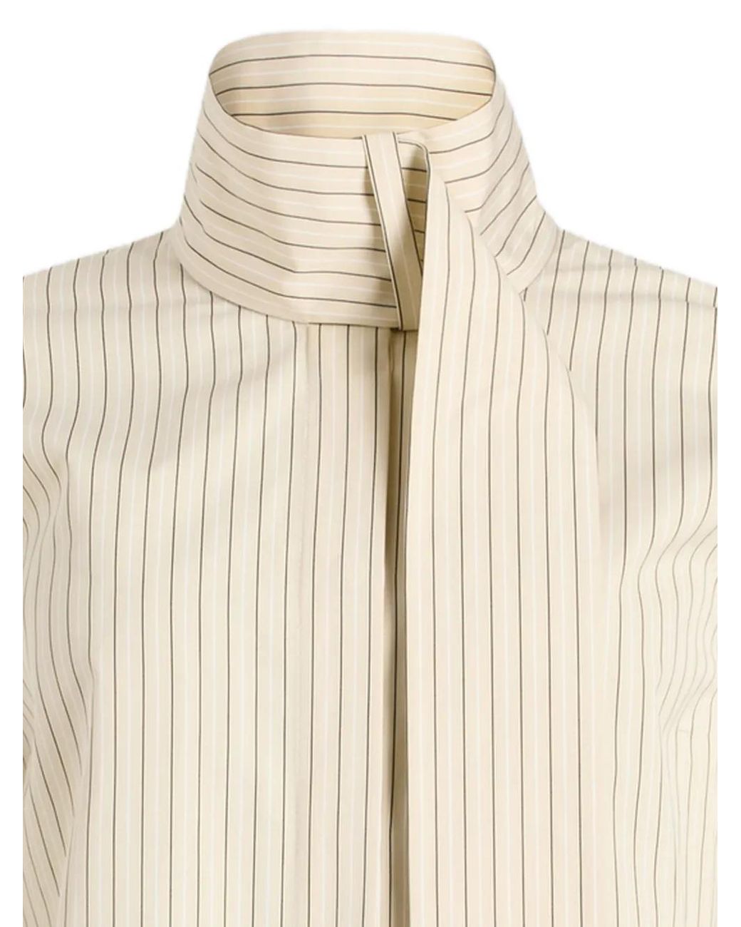 Patou Natural Scarf Neck Blouse