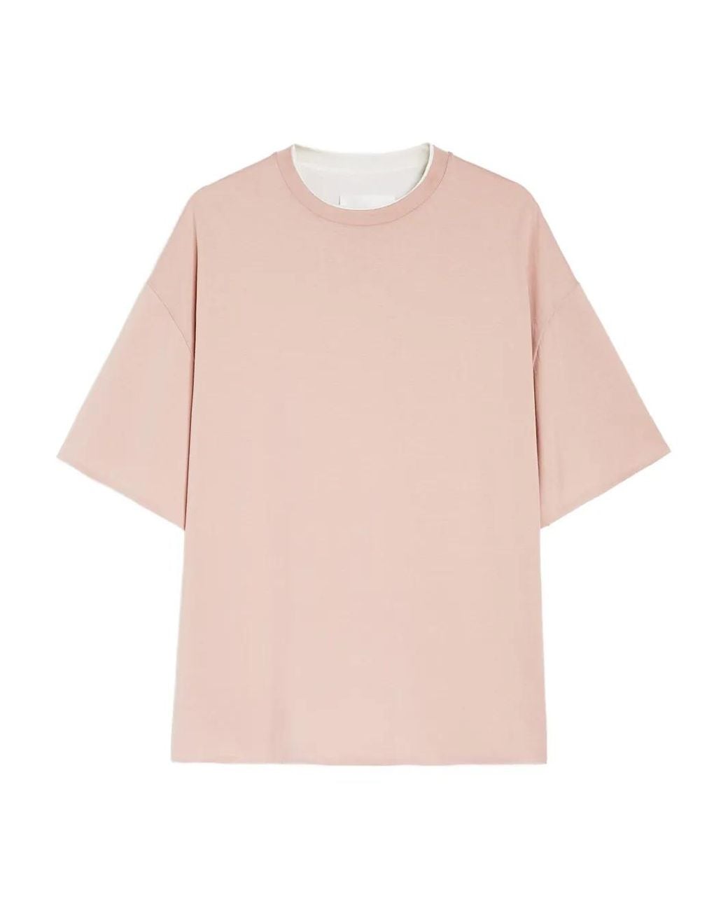Jil Sander Pink Cotton Reversible T-Shirt for men