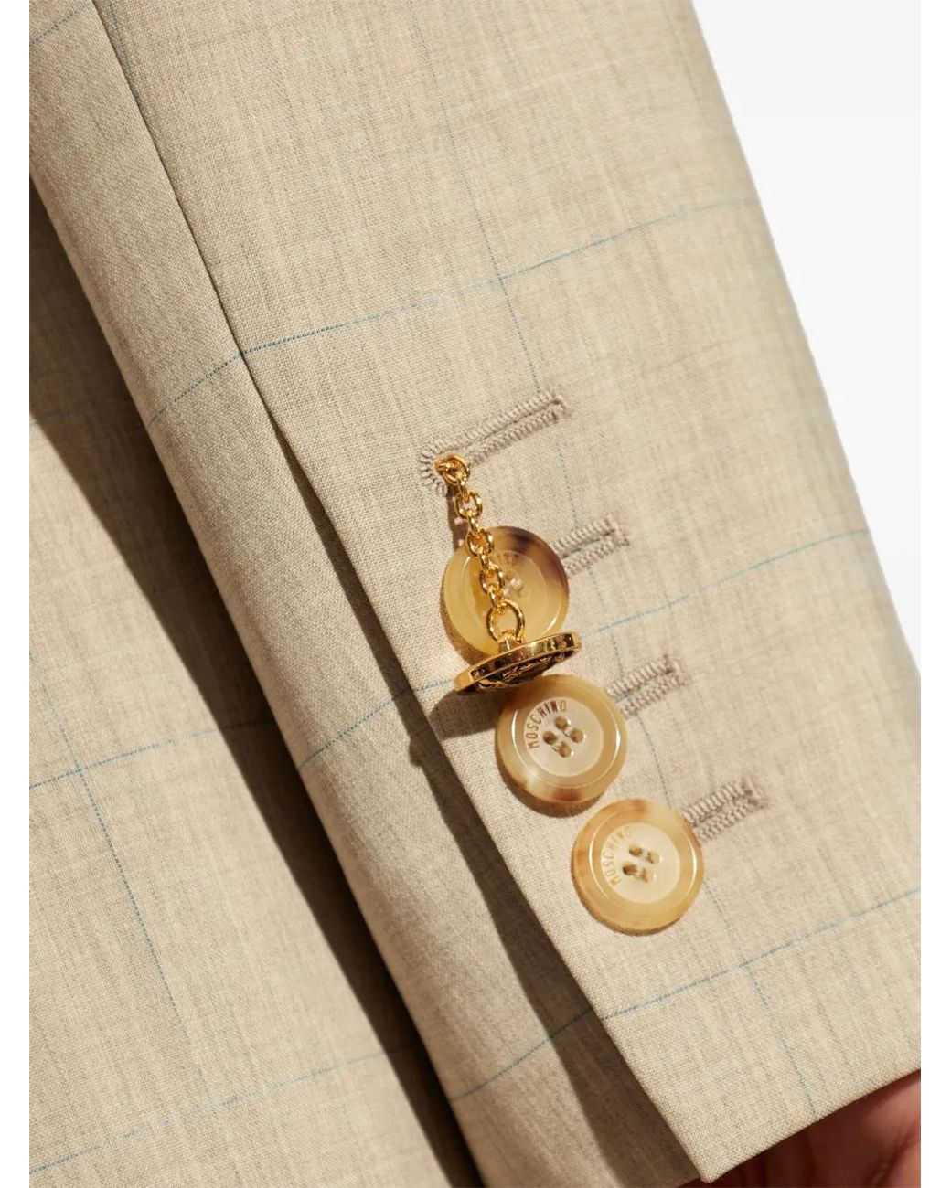 Moschino Natural Virgin-Wool Blazer