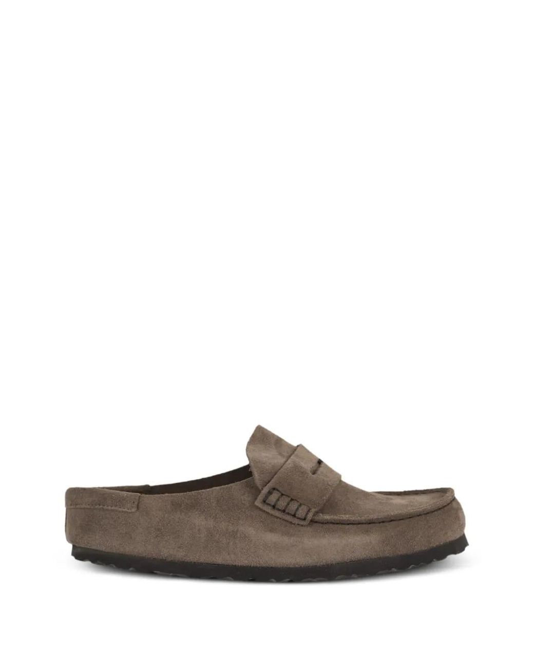 Birkenstock Brown Naples Calf Suede Mules