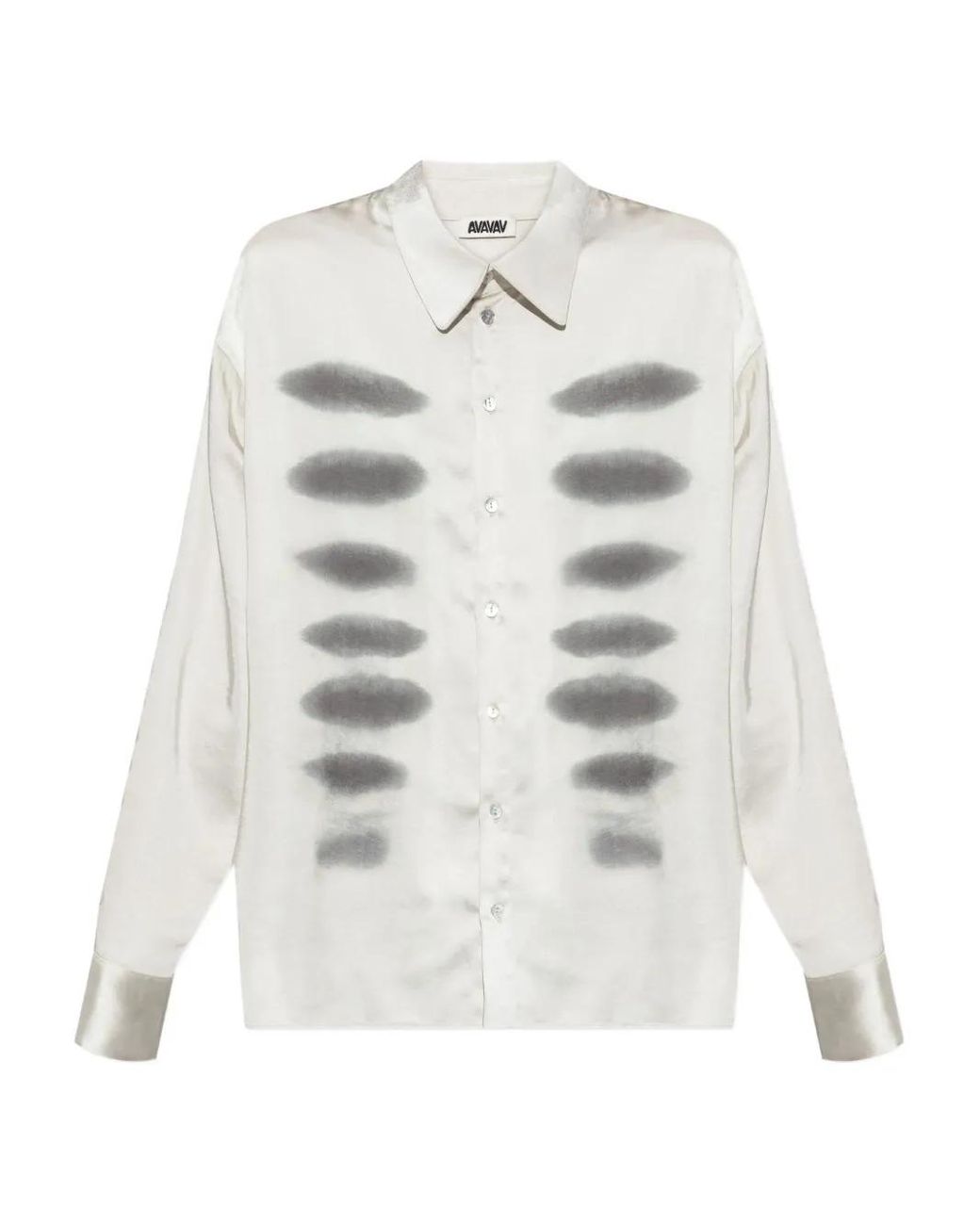 AVAVAV White X-Ray Printed Shirt