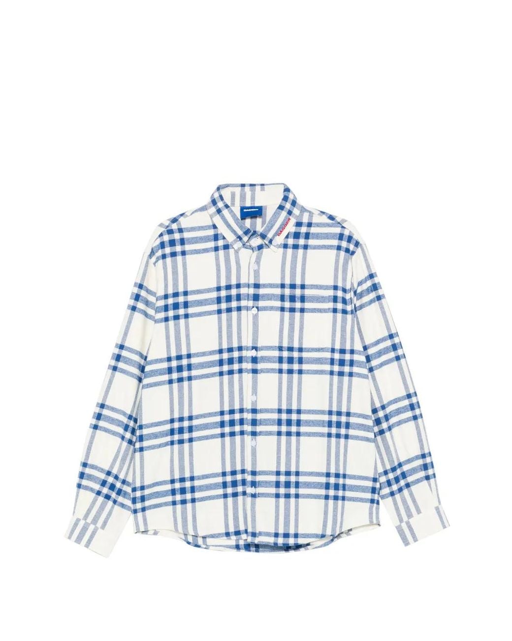DAGGER Blue Check Flannel Shirt for men