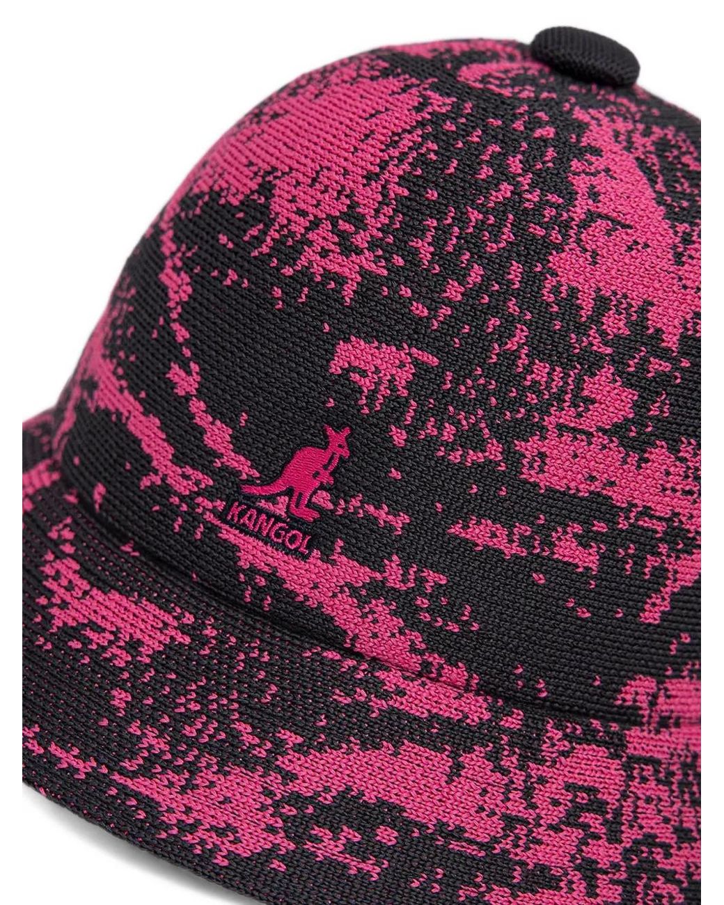 Kangol Purple Abstract-Pattern Bucket Hat