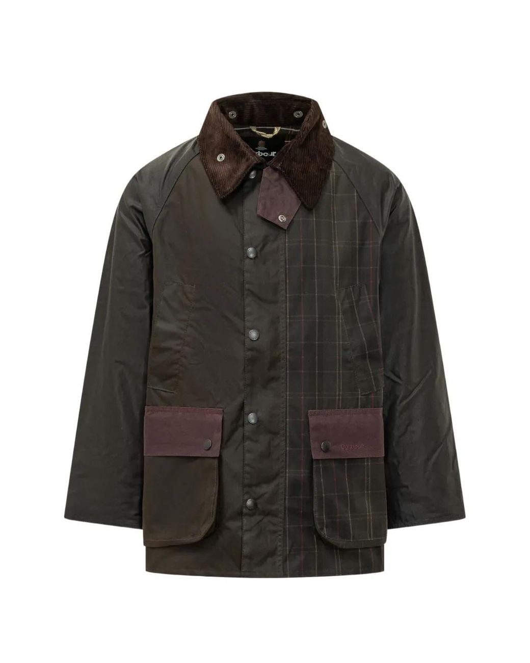 Giacca Con Design Patchwork di Barbour in Black da Uomo