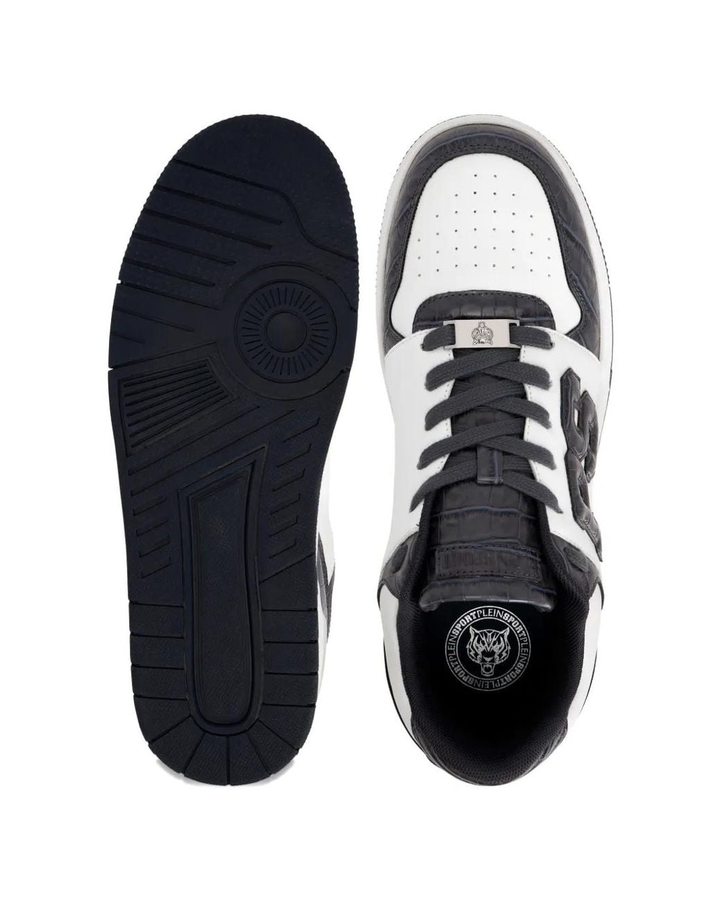 Philipp Plein White Patch Cocco Sneakers