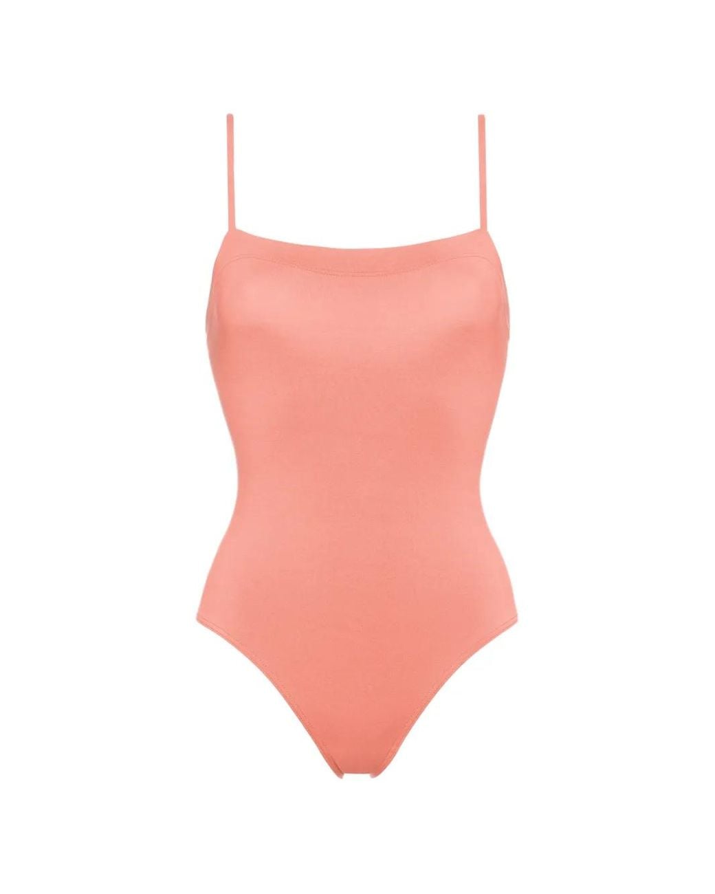 Eres Pink Aquarelle Square-Neck Spaghetti-Strap Swimsuit