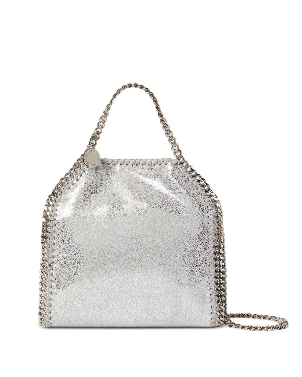 Stella McCartney White Mini Falabella Tote Bag