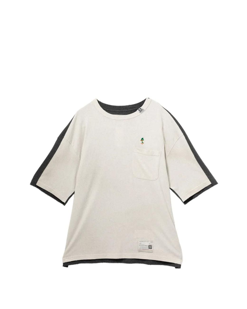 Maison Mihara Yasuhiro White Colour-Block T-Shirt for men