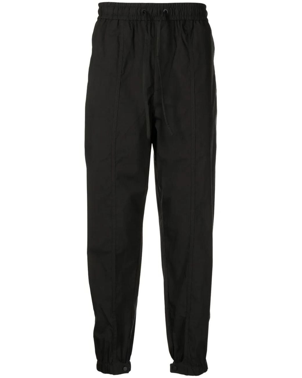 3.1 Phillip Lim Black Tapered-Leg Track Pants for men