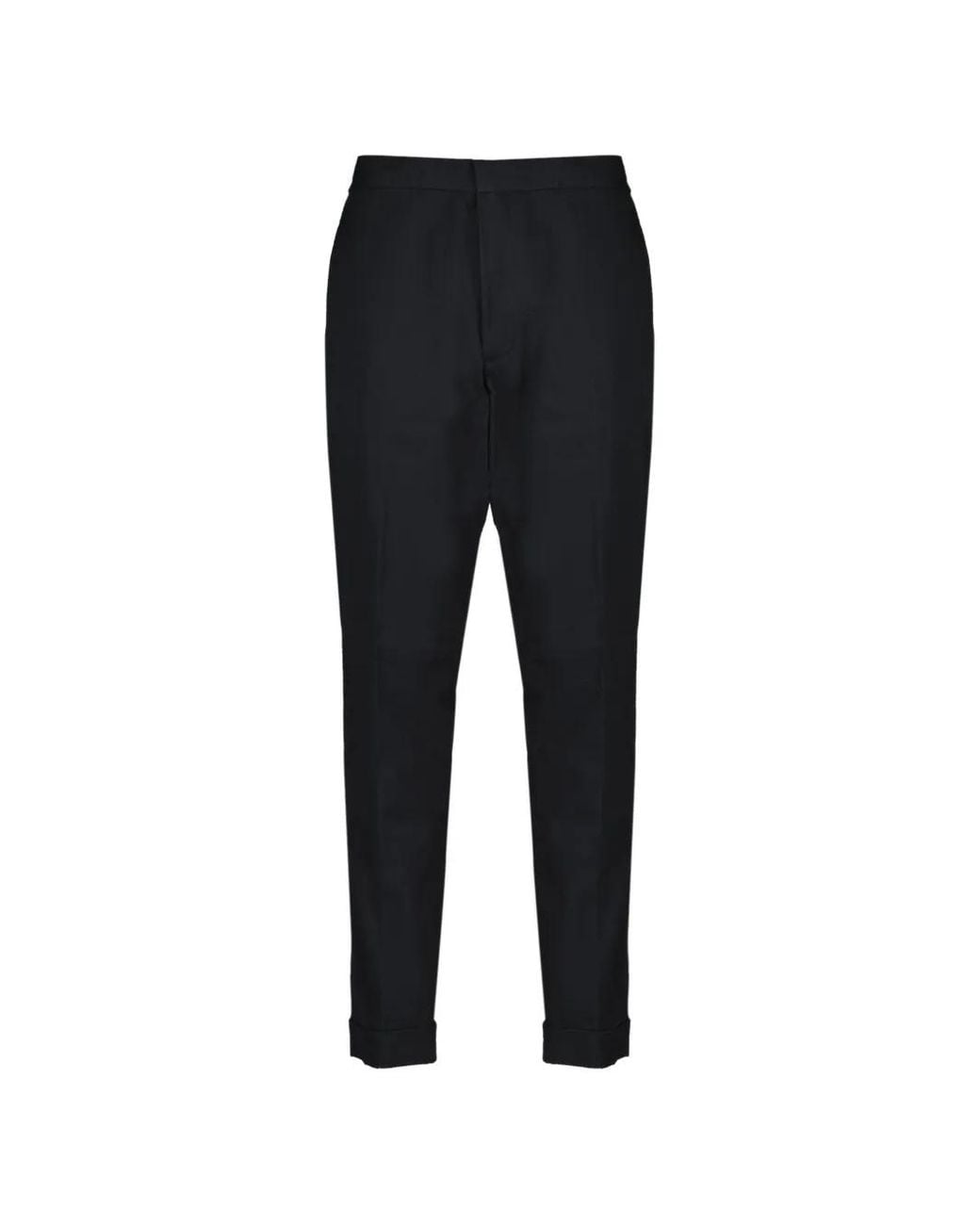 Officine Generale Black Joseph Seersucker Trousers for men