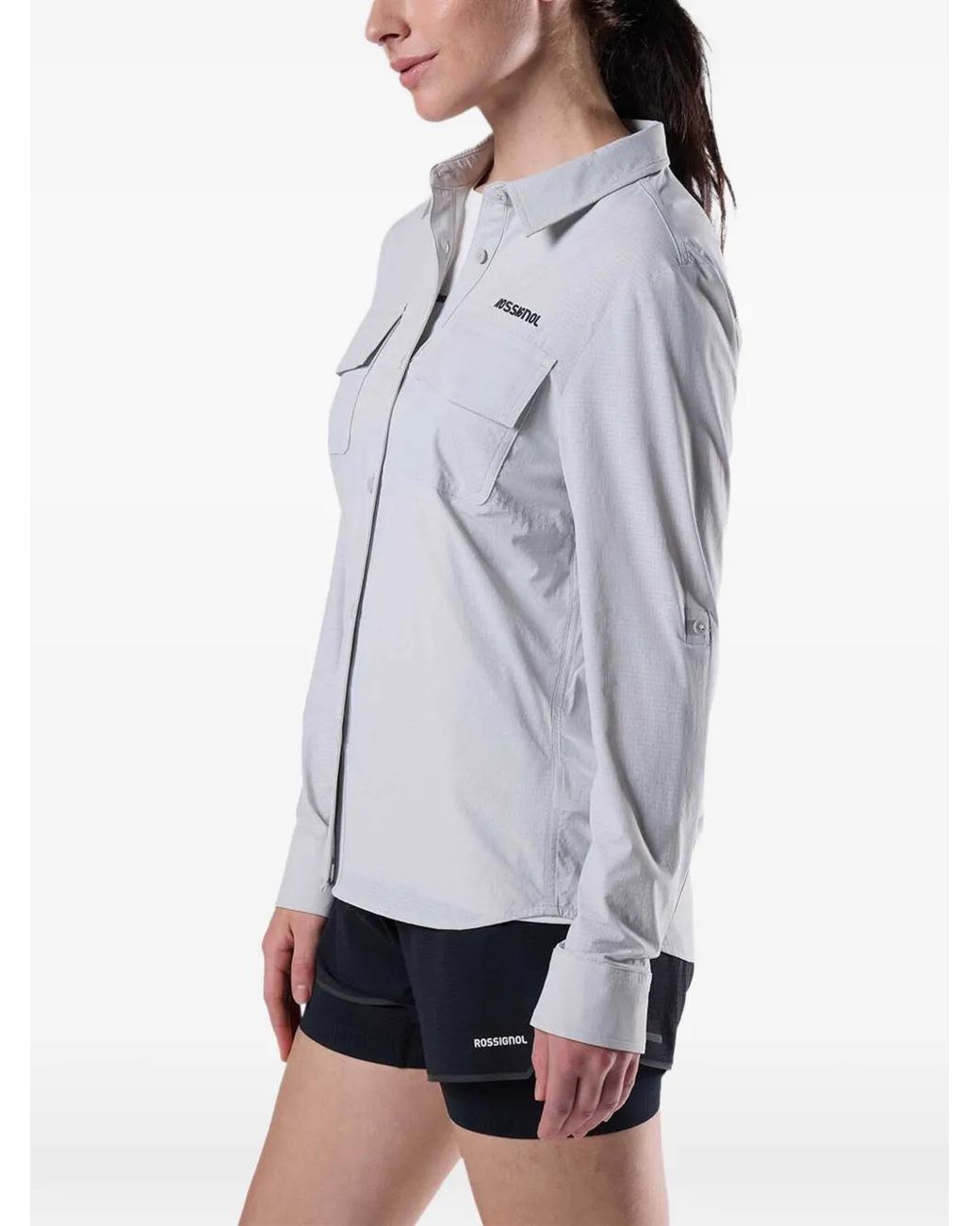 Rossignol Gray Long Sleeve Ventilation Shirt