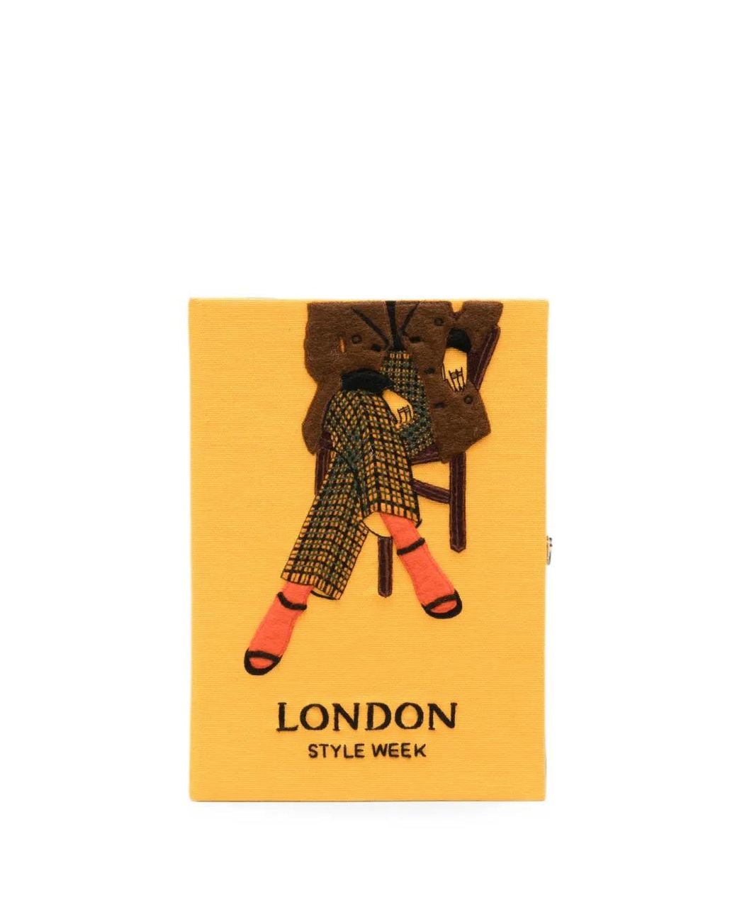 Olympia Le-Tan Yellow Pochette London Style Week