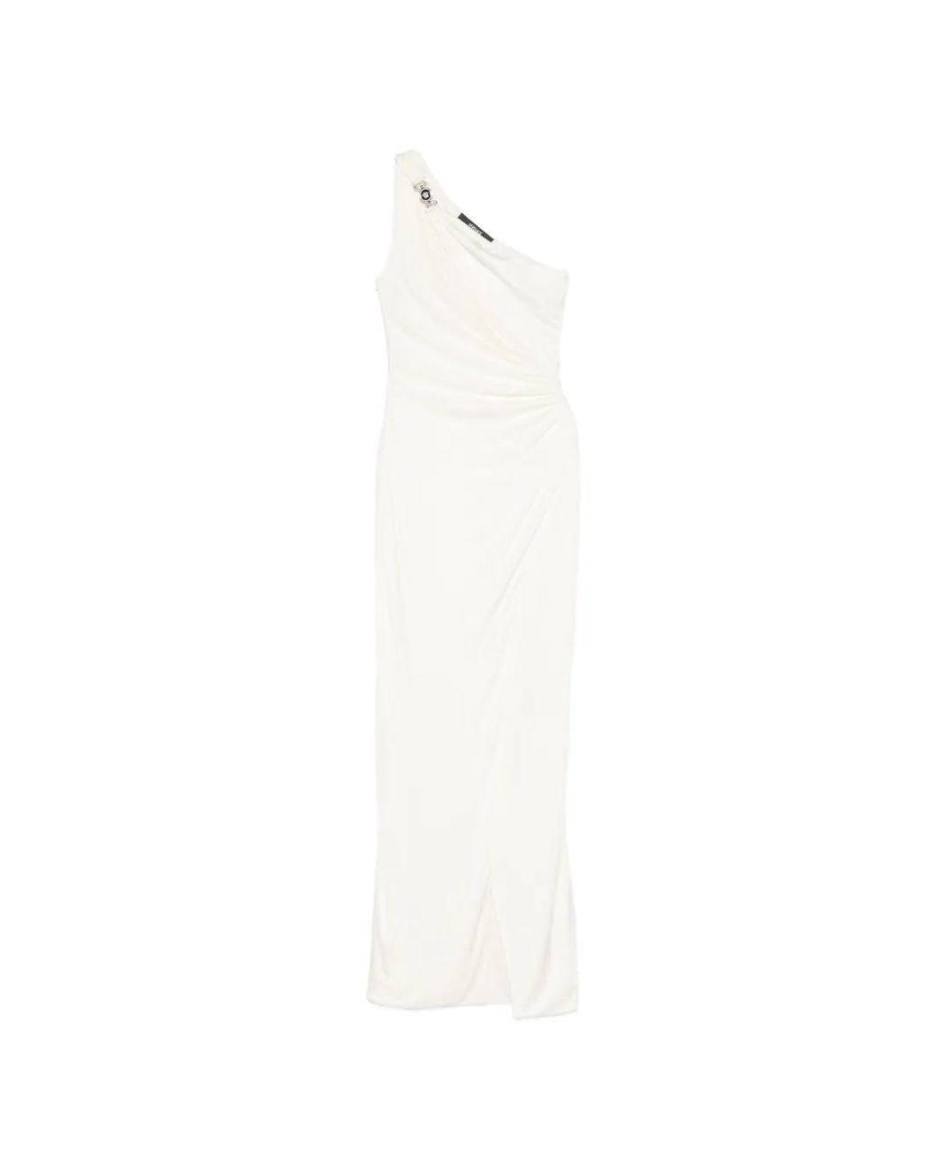 Versace White Long One-Shoulder Dress