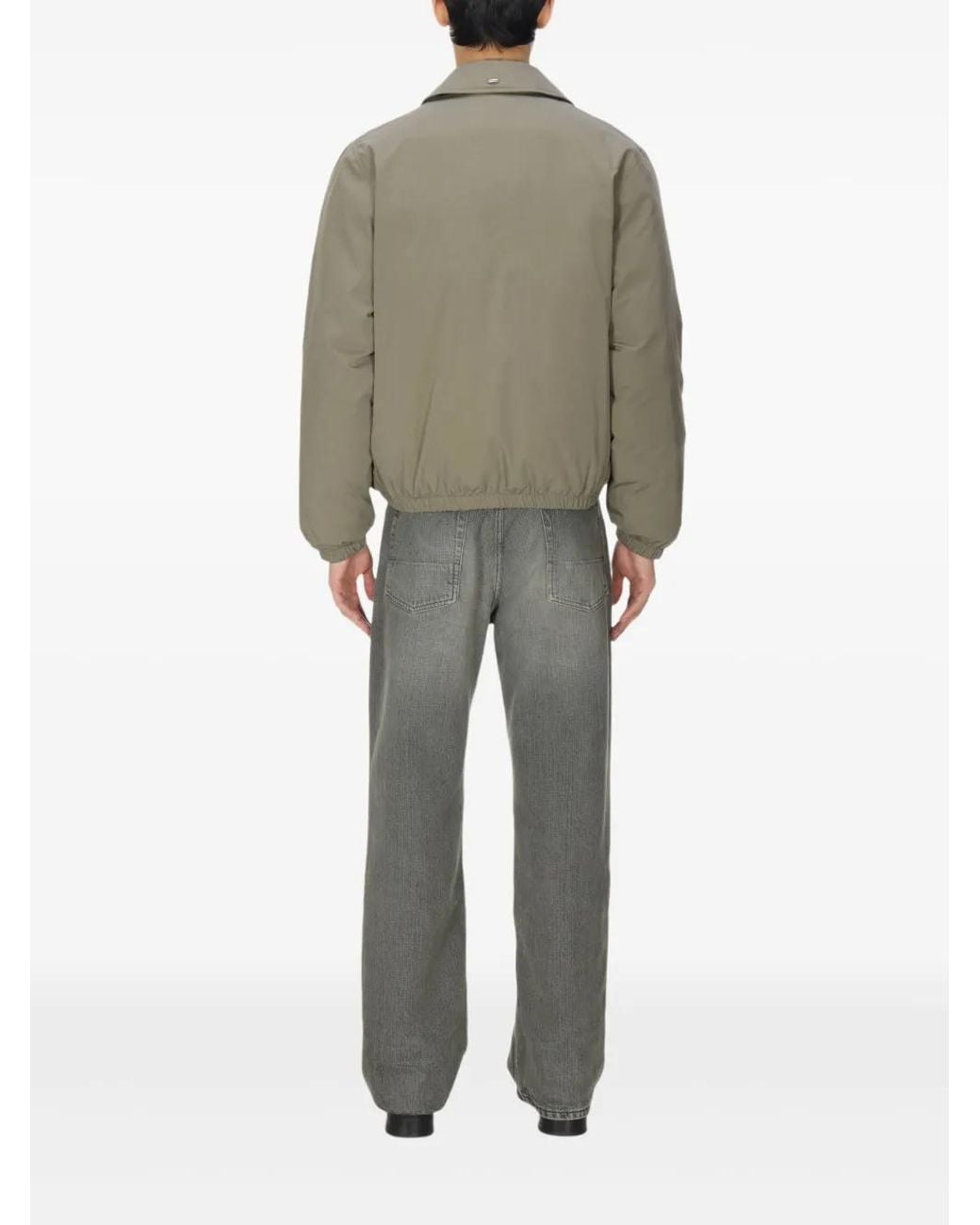 Our Legacy Gray Zip-Up Elasticated-Cuff Jacket