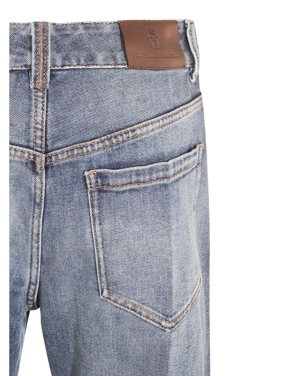 Brunello Cucinelli Blue Denim Cotton Jeans