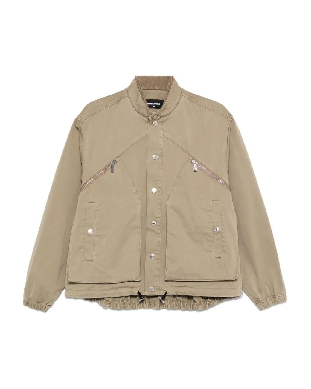 DSquared² Natural Zip-Pocket Button-Fastening Jacket for men