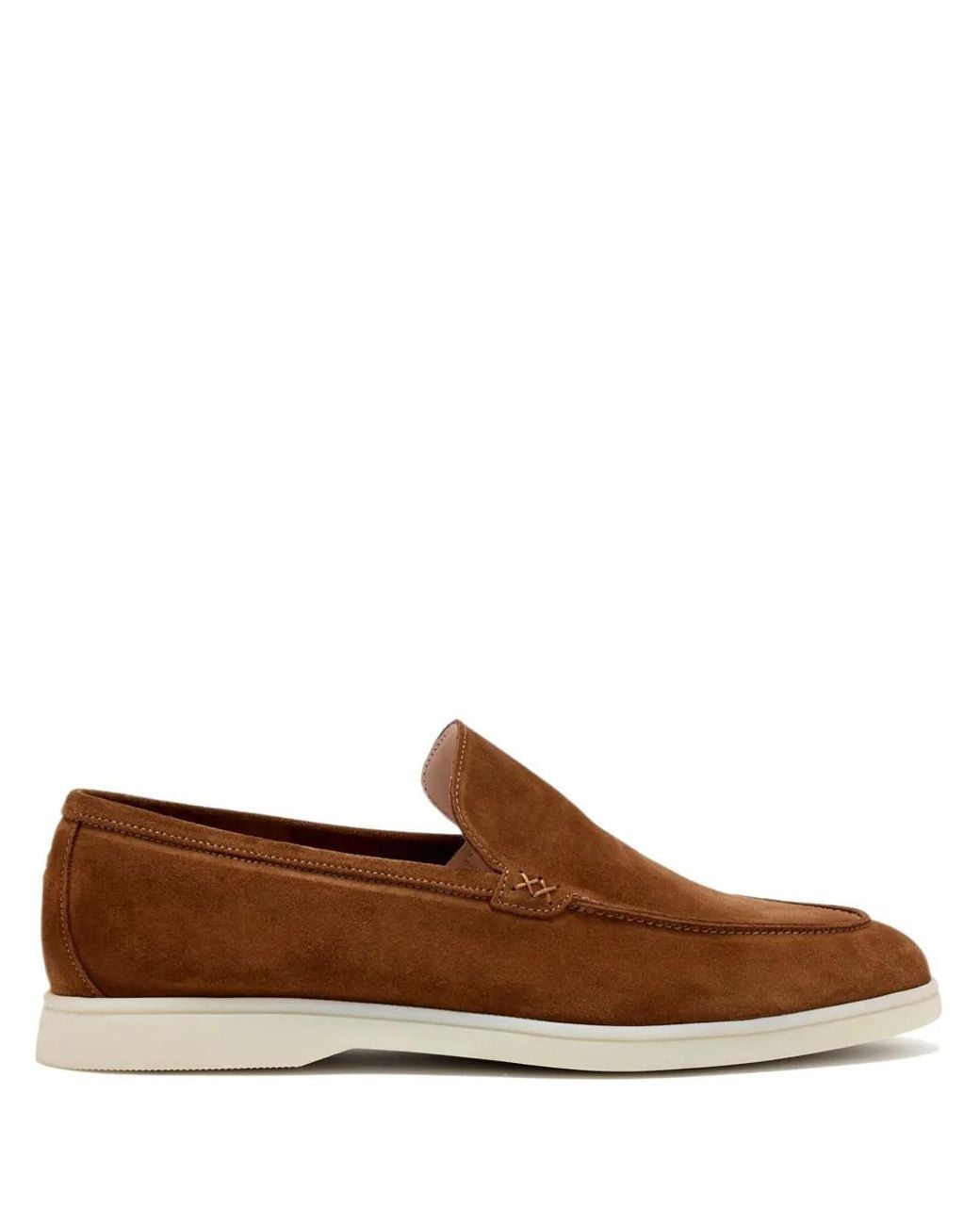 Forsa Brown Suede Loafers for men