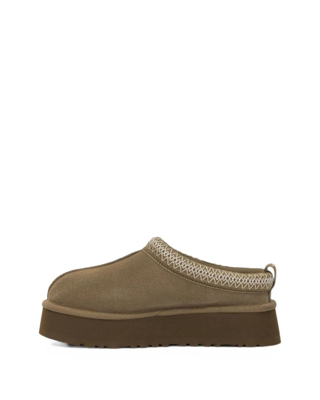 Ugg Brown Tazz Ii Suede Platform Slippers