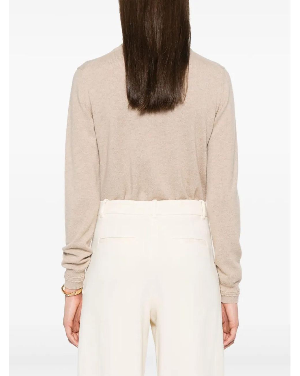 Blumarine White Wide-Leg Trousers
