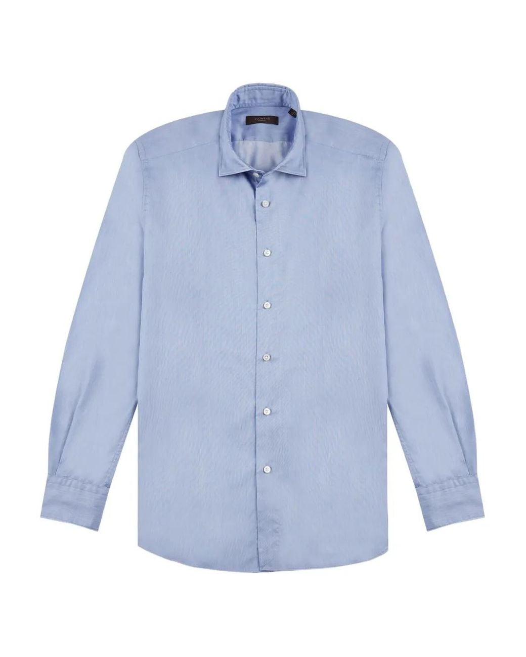 Glanshirt Blue Button-Up Cotton Shirt for men