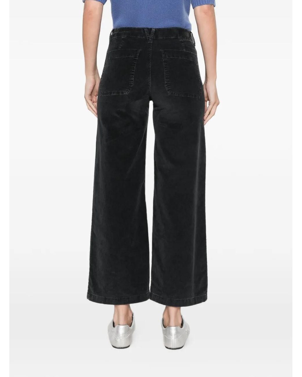 Five Jeans White Lucia Corduroy Trousers